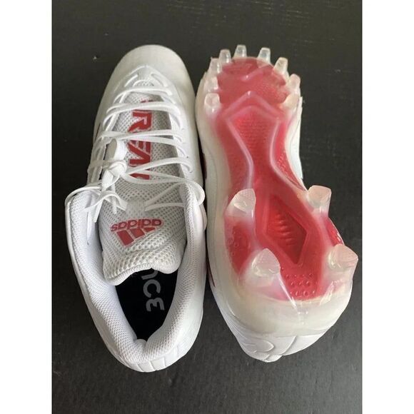 Adidas SM Freak Mid “White University Red” Football Cleats FX1308 Men’s Size 14 - Picture 7 of 10